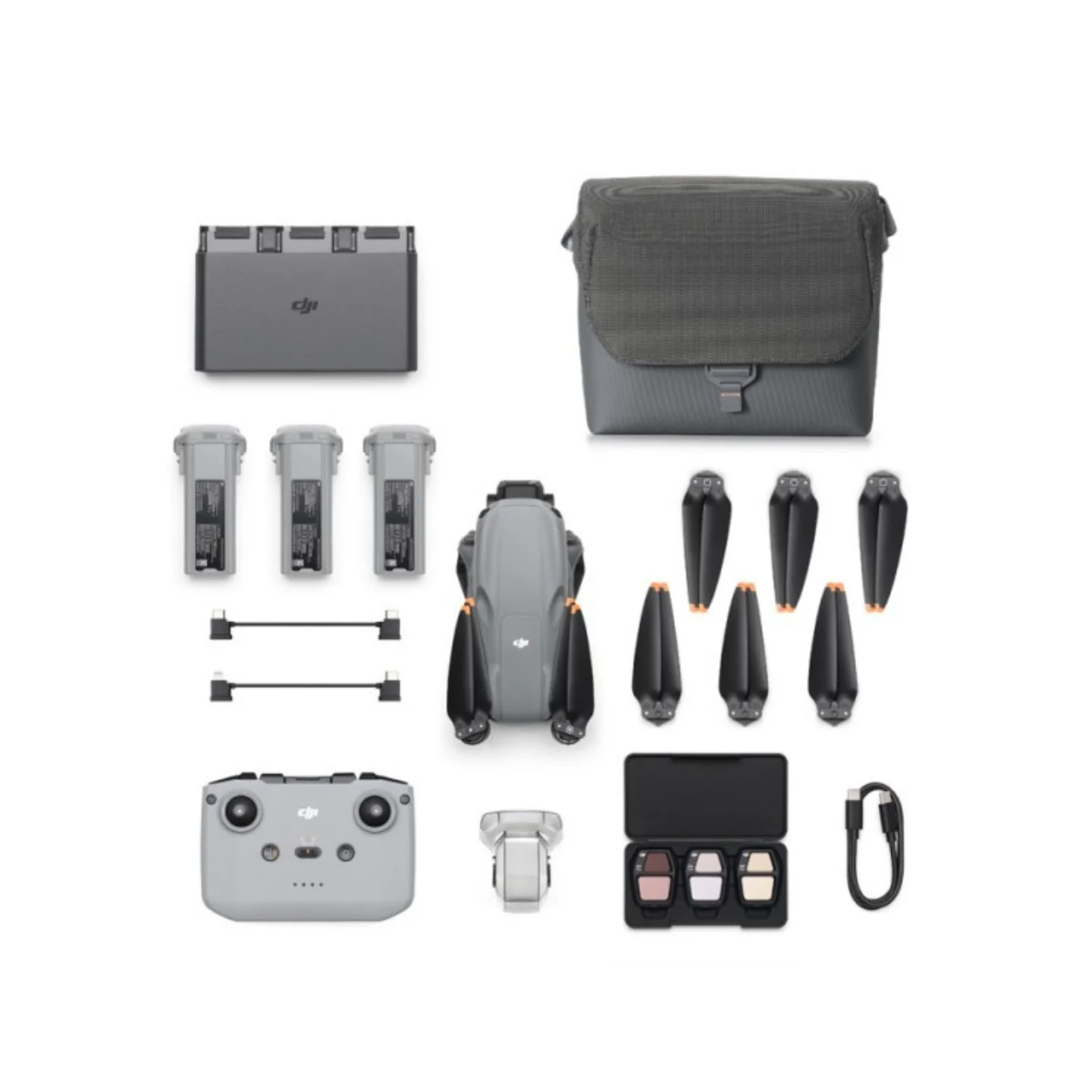 DJI Air 3S RC-N3 Fly More Combo | 1-inch 50MP Wide & 1/1.3-inch 48MP Medium Tele Cameras | 4K Video at 120fps / 60fps | 724g Takeoff Weight | Up to 45min Flight Time | Max Speed 21m/s | 6000m Max Altitude | 4276 mAh Battery - Image 5