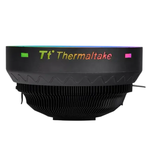 Thermaltake UX100 ARGB CPU Cooler | 120mm Cooling Fan | 15 Addressable RGB LEDs | 1800 RPM Fan Speed | Hydraulic Bearing | 5V ARGB Motherboard Sync | Intel & AMD Socket Compatibility | Aluminum Heatsink - Image 3