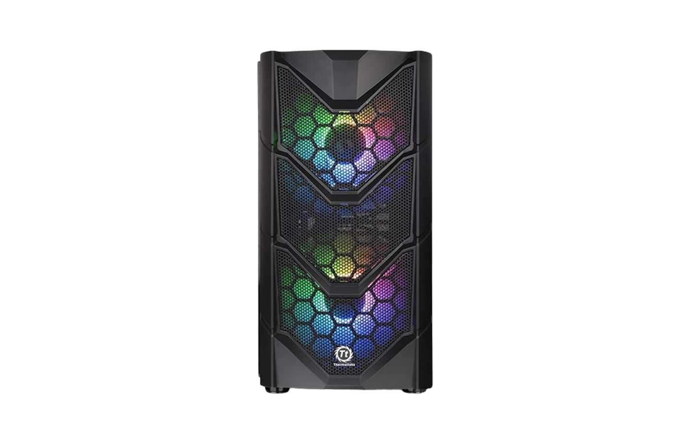 Thermaltake Commander C36 TG ARGB Mid-Tower PC Case | Tempered Glass Panel | Dual 200mm ARGB Fans | ATX/Micro-ATX/Mini-ITX Support | High-Airflow Design | 360mm Radiator Support - Image 2