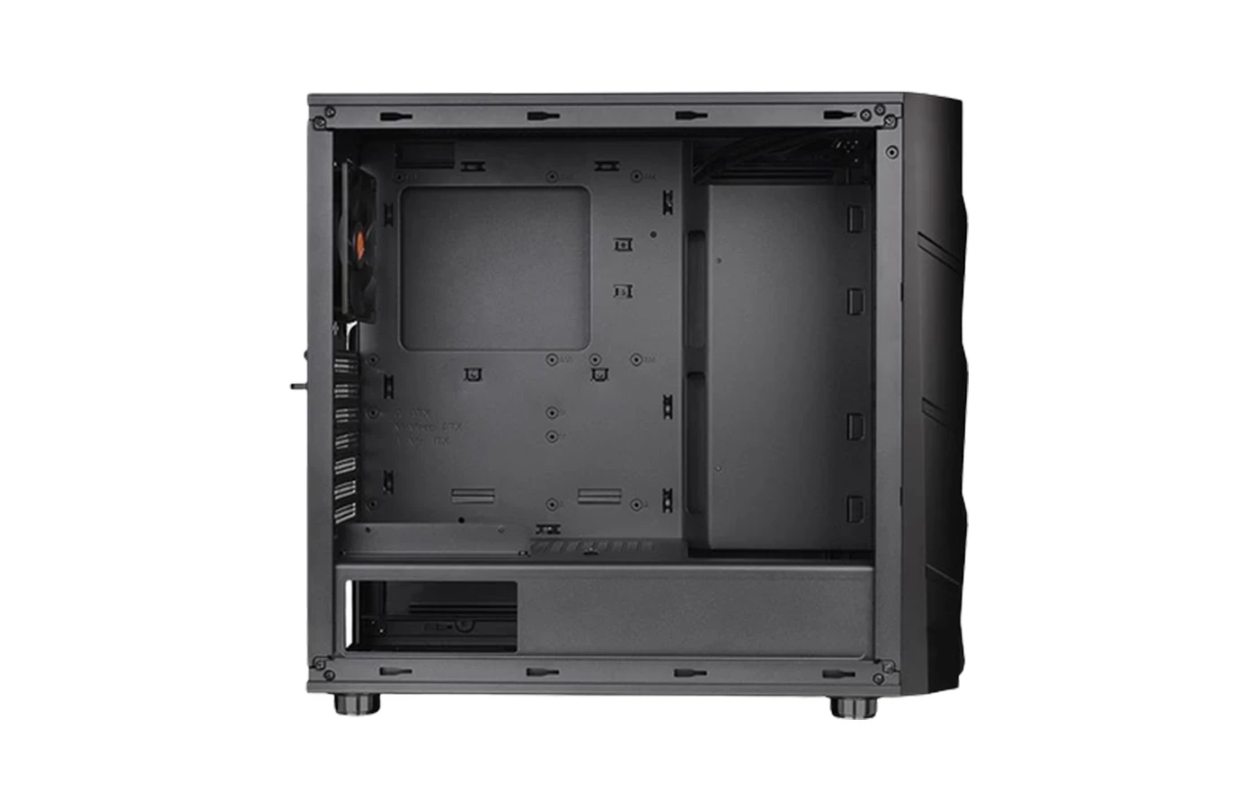 Thermaltake Commander C36 TG ARGB Mid-Tower PC Case | Tempered Glass Panel | Dual 200mm ARGB Fans | ATX/Micro-ATX/Mini-ITX Support | High-Airflow Design | 360mm Radiator Support - Image 5