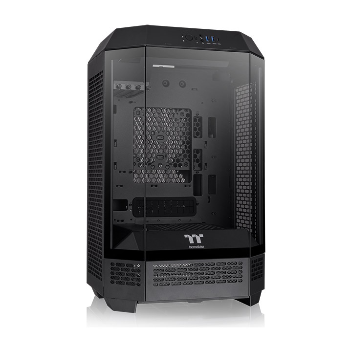 Thermaltake The Tower 300 Micro Tower Chassis | Tempered Glass Panels | Micro-ATX/Mini-ITX Support | Vertical GPU Layout | High-Airflow Design | Modular Design | Gaming PC Case - Image 3