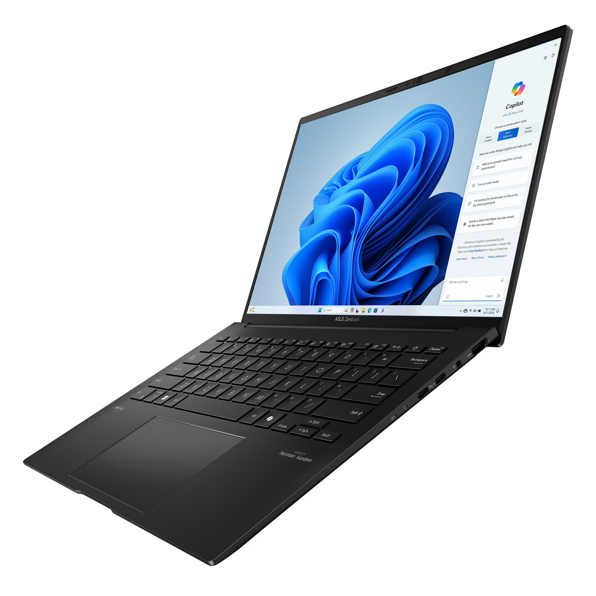 ASUS ZenBook 14 OLED Laptop | AMD Ryzen 7 8840HS | 16GB RAM | 512GB SSD | 14" WUXGA OLED Touch Display | 75WHrs Battery | Backlit Keyboard | Windows 11 | Jade Black - Image 3