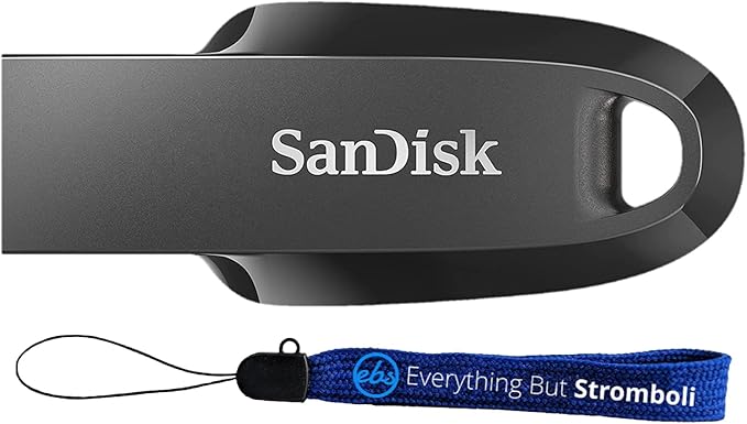 SanDisk Ultra Curve USB 3.2 Gen 1 Flash Drive | 32GB/64GB/128GB/256GB | Up to 100MB/s Read | Capless Retractable Design | Keyring Loop | RescuePRO Deluxe Recovery Software - Image 3