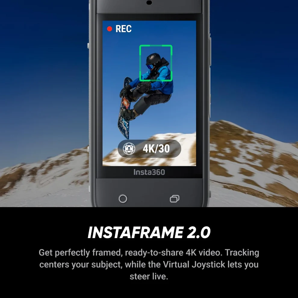 Insta360 X5 Starter Bundle | 8K 360° Action Camera | Dual 1/1.28-inch Sensors | Triple AI Chip | 72MP Photos | FlowState Stabilization | 185-Minute Runtime | Extra Battery | 114cm Invisible Selfie Stick - Image 5