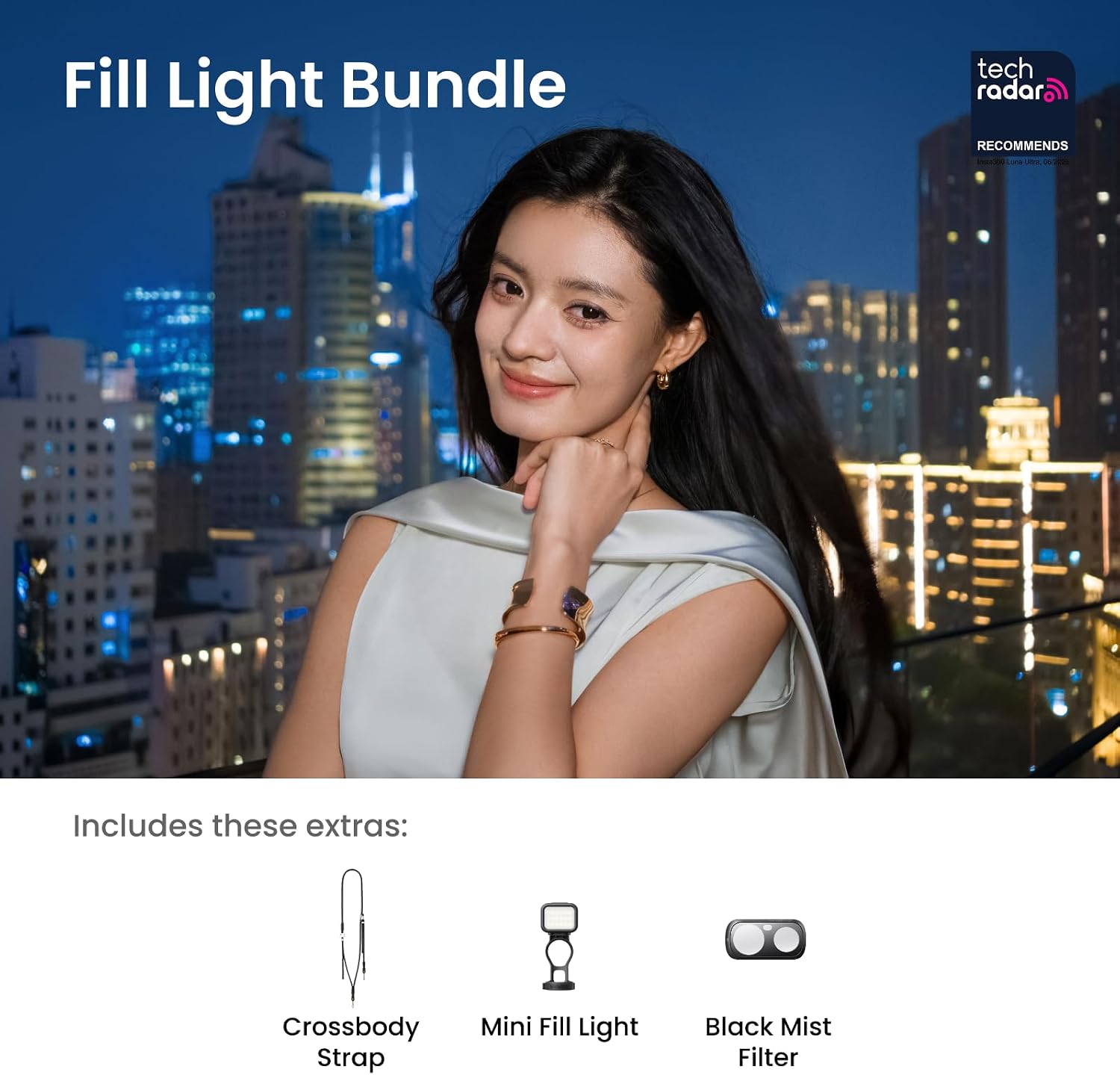 Insta360 Luna Ultra Fill Light Bundle | 8K Gimbal Camera | 1-inch Sensor | Leica Summicron Lens | 4K 120fps | 2-inch Detachable OLED Display | 3-Axis Gimbal Stabilization | Fill Light Bundle - Image 6