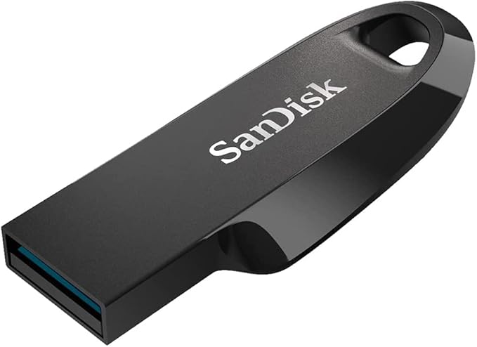 SanDisk Ultra Curve USB 3.2 Gen 1 Flash Drive | 32GB/64GB/128GB/256GB | Up to 100MB/s Read | Capless Retractable Design | Keyring Loop | RescuePRO Deluxe Recovery Software - Image 5