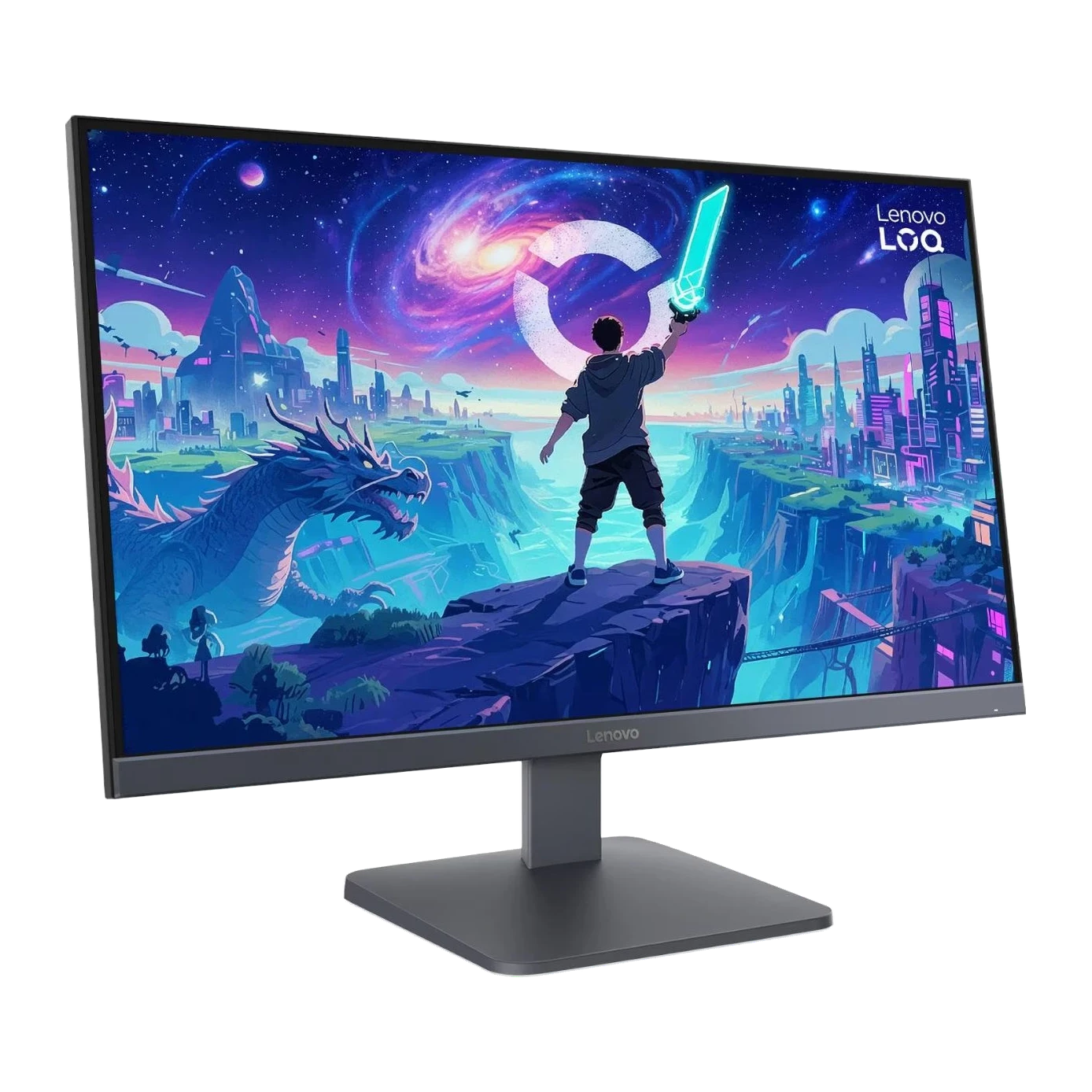 Lenovo LOQ 27Q-10 Gaming Monitor | 27-inch QHD Fast IPS Display | 2560 × 1440 Resolution | 180Hz Refresh Rate | 0.5ms MPRT Response Time | HDR10 | AMD FreeSync | VESA Adaptive Sync | HDMI 2.1 & DisplayPort 1.4 - Image 2