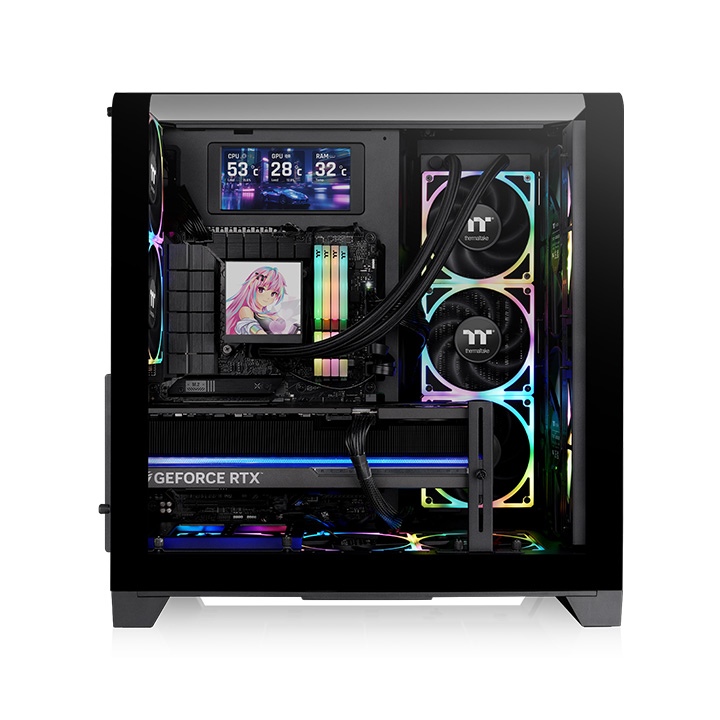 Thermaltake View 390 Air Mid-Tower Chassis | ATX/Micro-ATX/Mini-ITX Support | Mesh Front Panel | High-Airflow Design | Spacious Interior | Modern Gaming PC Case - Image 2