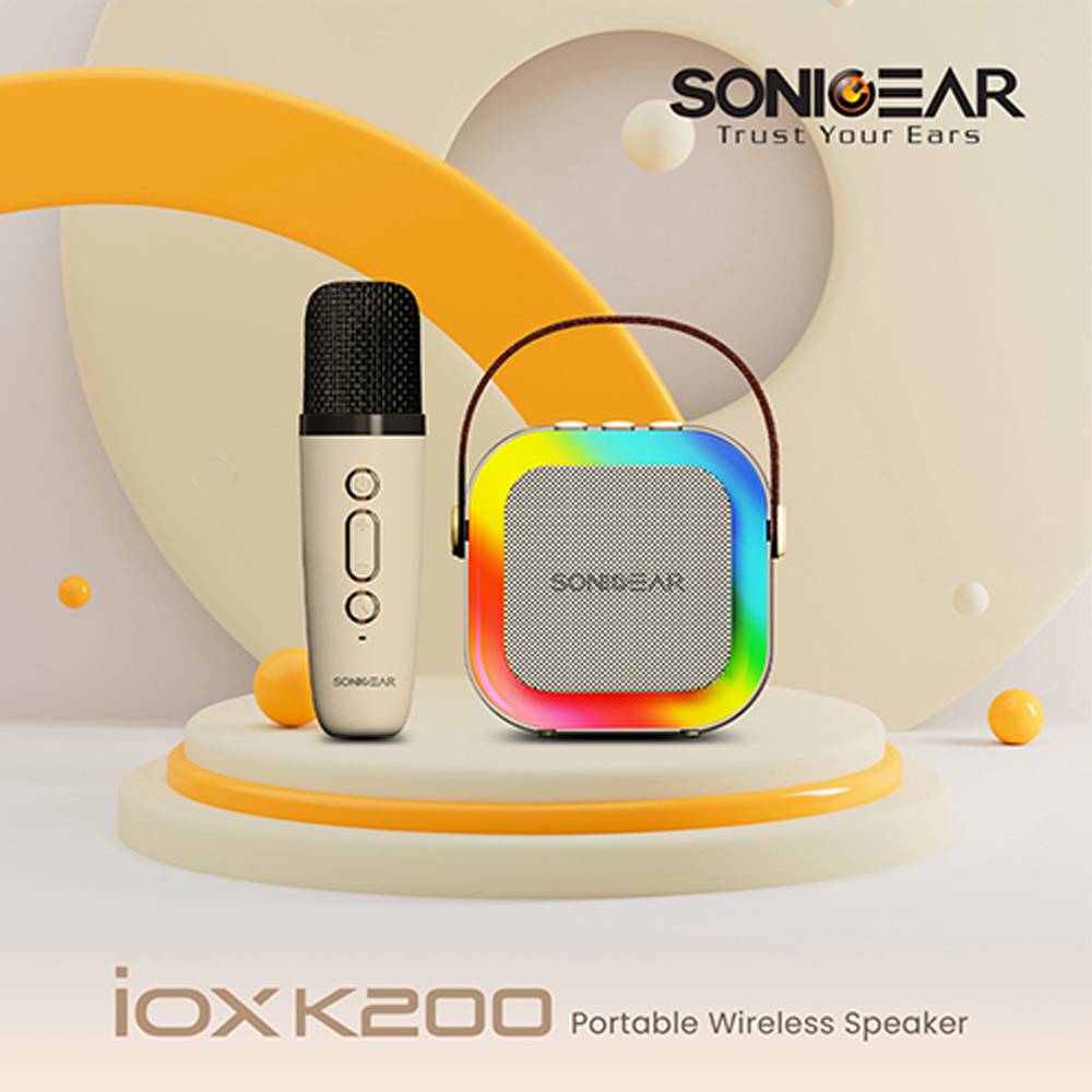 SonicGear iOX K200 Bluetooth Speaker with Wireless Mic | Bluetooth 5.1 | Up to ~10 m Wireless Range | 5W RMS Power | 2000mAh Battery | Up to 10 Hours Playtime | 90 Hz – 18 kHz Frequency Response - Image 2