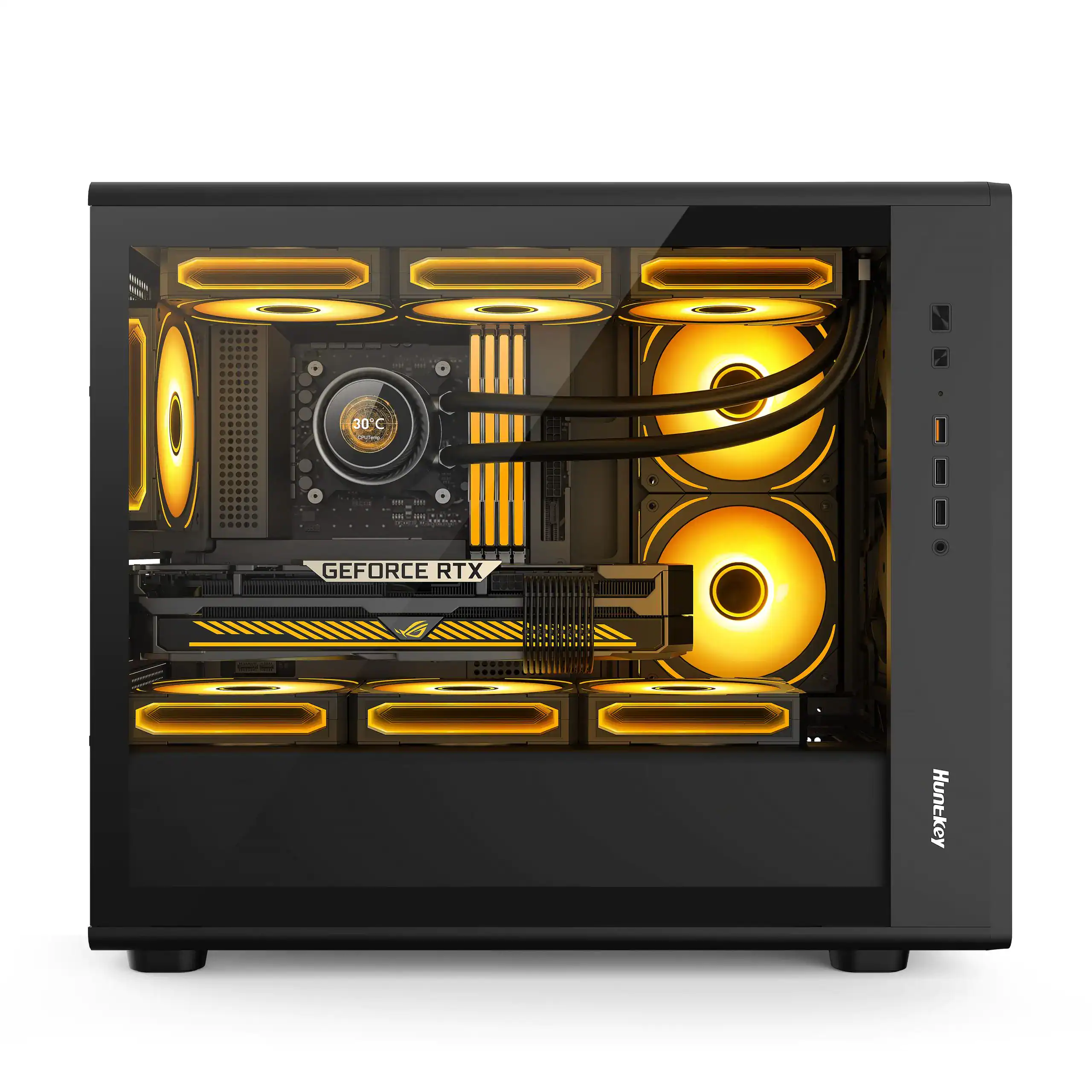 Best PC Builds | Intel i5-14600K | Gigabyte B760M | 16GB DDR5 RAM | 512GB SSD | Huntkey Storm T620 Air Cooler | PNY RTX 5050 8GB | 750W Gold PSU | Huktkey G63 Gaming case - Image 2