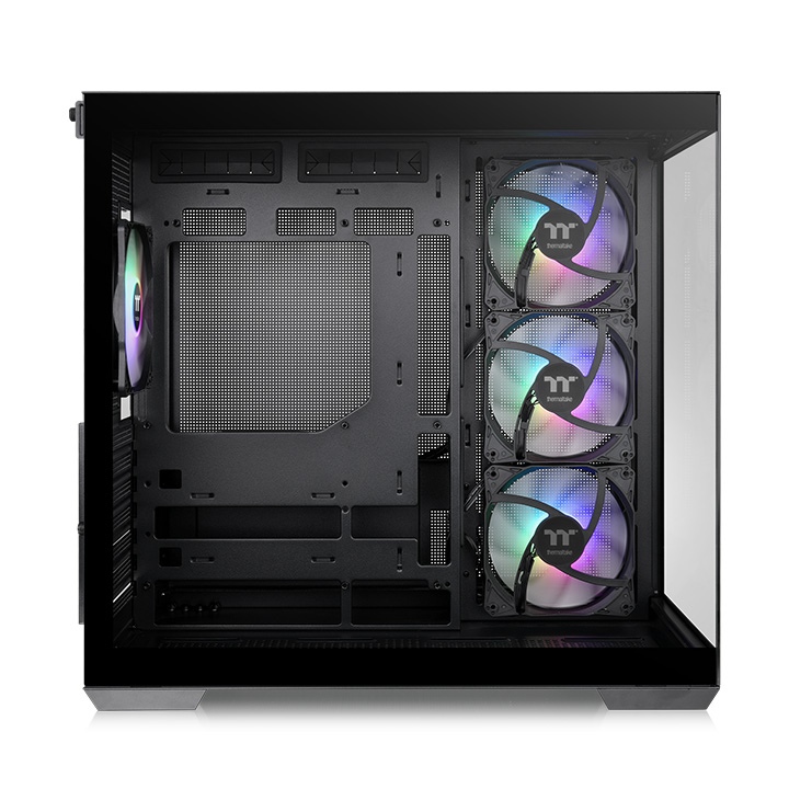 Thermaltake View 380 TG ARGB Mid-Tower PC Case | Dual Tempered Glass Panels | 4× ARGB Fans | ATX/Micro-ATX/Mini-ITX Support | Dual-Chamber Design | 360mm Radiator Support - Image 2