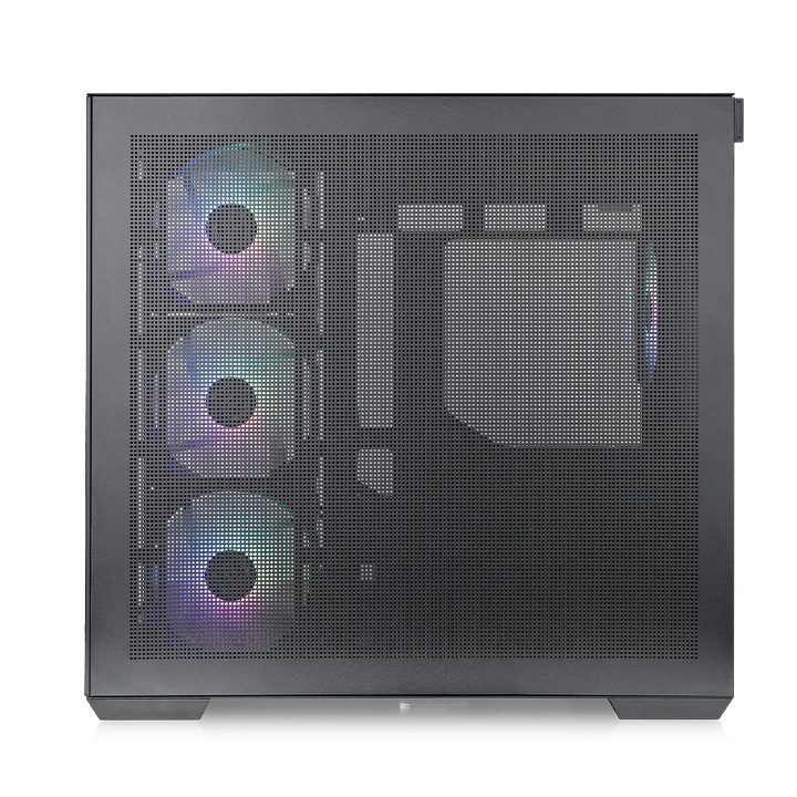 Thermaltake View 380 TG ARGB Mid-Tower PC Case | Dual Tempered Glass Panels | 4× ARGB Fans | ATX/Micro-ATX/Mini-ITX Support | Dual-Chamber Design | 360mm Radiator Support - Image 4