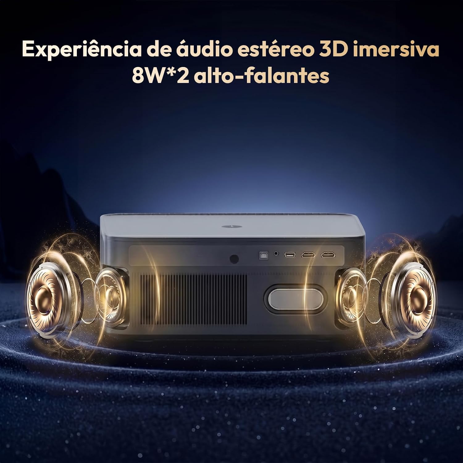 BYINTEK VEVSHAO A24 Smart Portable LED Projector | Native Full HD 1080p | 1700 ANSI Lumens | 1GB RAM + 8GB Storage | Auto Focus & 6D Keystone Correction | 30,000-Hour RGB LED Lamp - Image 2