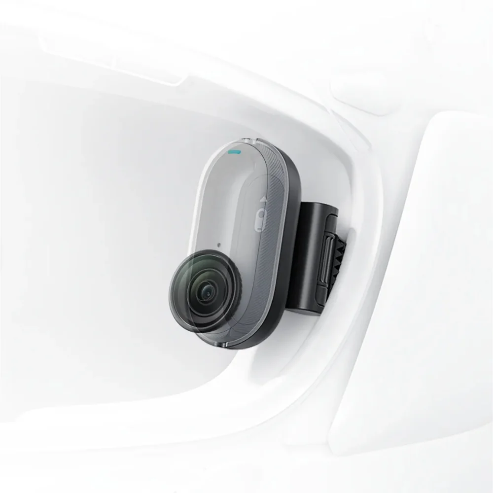 Insta360 GO 3S Motorcycle In-Helmet POV Bundle | 4K Action Camera | 128GB Storage | Hands-Free POV Recording | FlowState Stabilization | In-Helmet POV Mount | Action Pod | Mic Wind Muff - Image 3