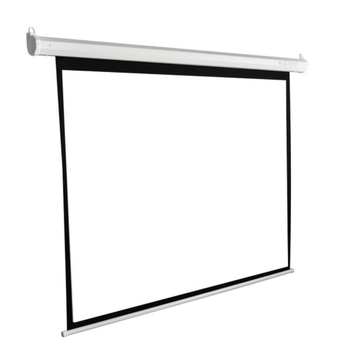 Havit PS72M 72" Wall Mount Projection Screen | Tripod Portable Projector Screen | 16:9 Aspect Ratio | 4K Ultra HD Ready | Anti-Crease Design | Foldable & Lightweight - Image 2