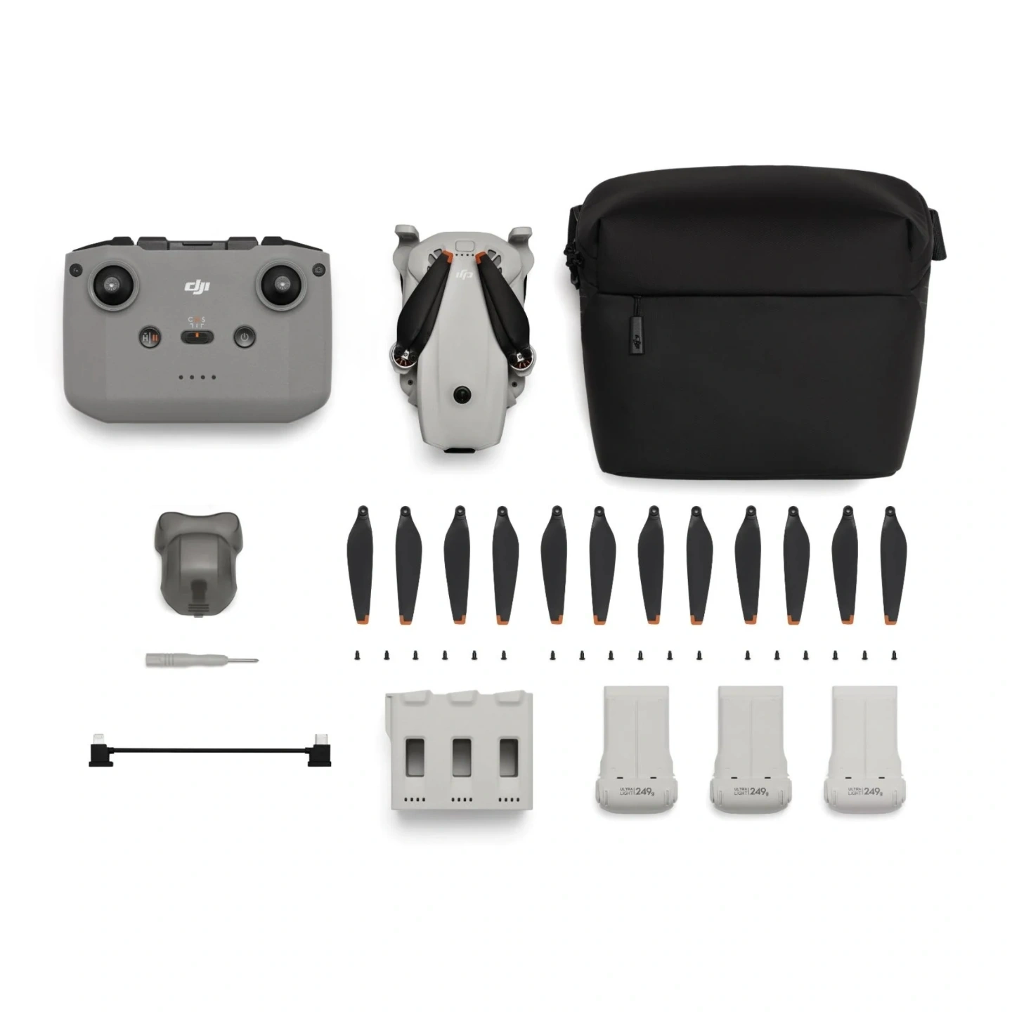 DJI Lito 1 Fly More Combo with RC-N3 | Ultra-Light Foldable Drone | 48MP 1/2" CMOS f/1.8 | 4K/60fps HDR + 4K/100fps Slow-Motion | ActiveTrack 6.0 | 36-Min Flight Time | 3 Batteries + Charging Hub + Shoulder Bag | 2.7K Vertical Shooting - Image 7