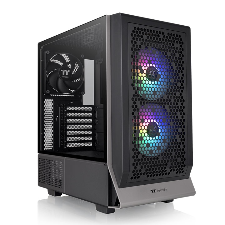 Thermaltake Ceres 300 TG ARGB Mid-Tower Chassis | Tempered Glass Panel | ARGB Fans | ATX/Micro-ATX/Mini-ITX Support | High-Airflow Design | 360mm Radiator Support - Image 4