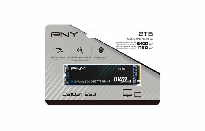 PNY CS2241 M.2 2280 NVMe Gen4x4 2TB SSD | PCIe Gen 4x4 NVMe 1.3 Interface | Sequential Read Up to 2400MB/s | Write Up to 1750MB/s | 3D NAND | Full End-to-End Data Path Protection - Image 3