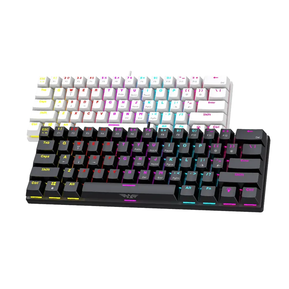 Armaggeddon MKA 1C Core Mechanical Keyboard | 60% Compact Form Factor (61 Keys) | Mechanical Red Switches (Linear) | 5-Zone RGB Backlighting | 22-Key Anti-Ghosting | 1000Hz Polling Rate | Detachable USB-C Cable - Image 2