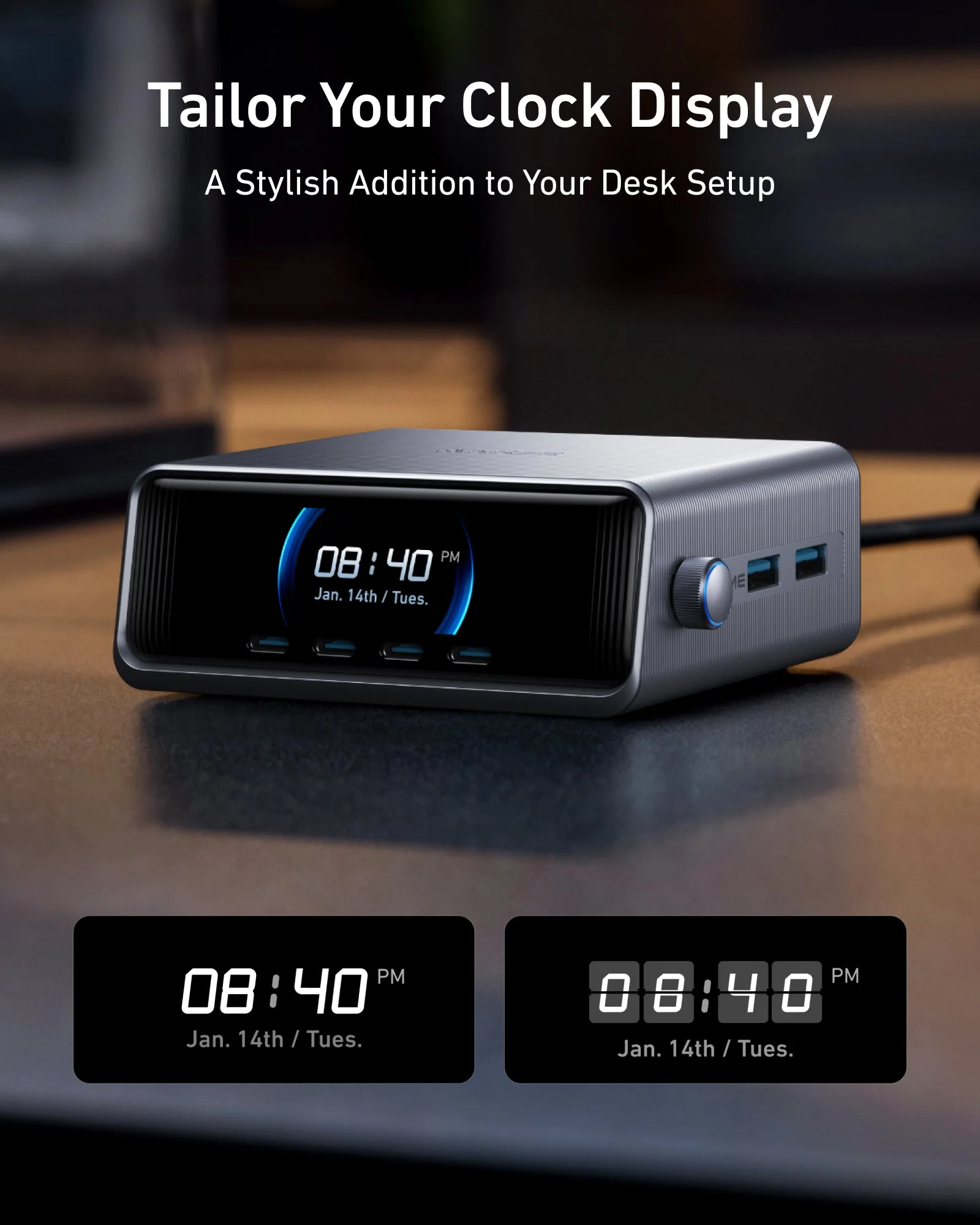 Anker Prime Charger 250W 6-Port GaNPrime Fast Charger | 4 USB-C + 2 USB-A | Multi-Device Charging Station - Image 3