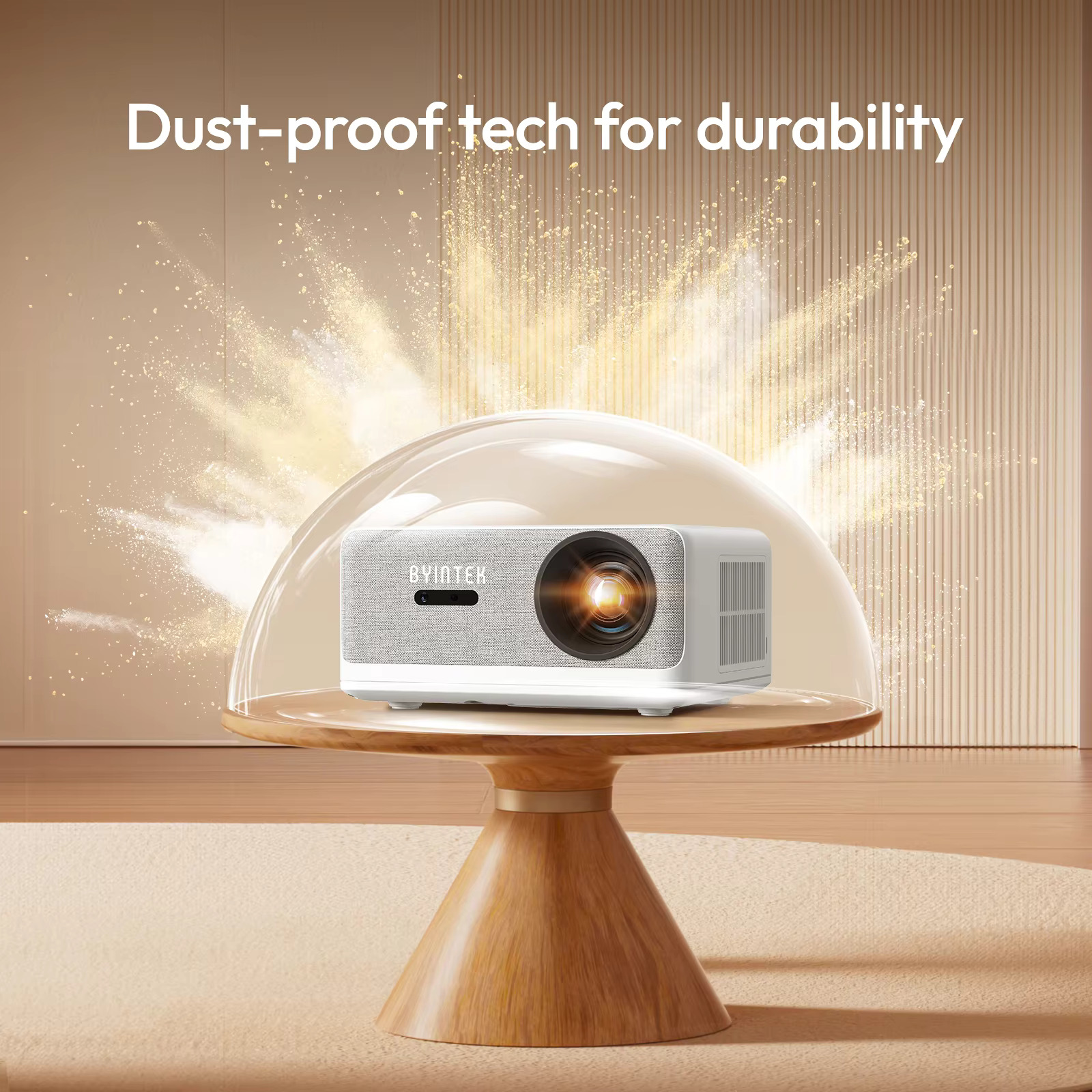 BYINTEK U14 Smart LCD Projector | Native Full HD 1080p | 1250 ANSI Lumens | Android 9.0 OS | 1GB RAM + 8GB Storage | Auto Focus & 6D Keystone Correction | Dust-Proof Optical Engine - Image 3