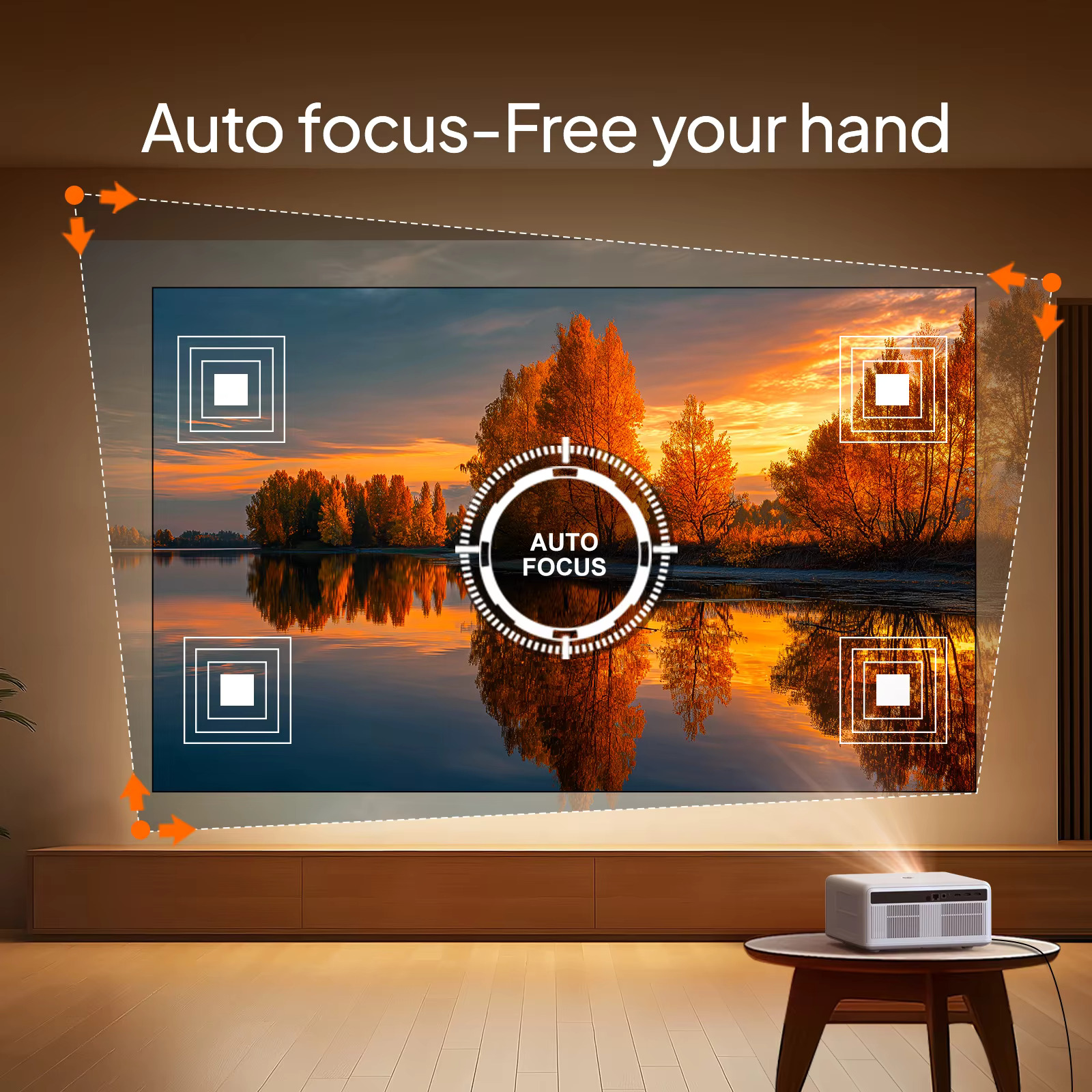 BYINTEK U14 Smart LCD Projector | Native Full HD 1080p | 1250 ANSI Lumens | Android 9.0 OS | 1GB RAM + 8GB Storage | Auto Focus & 6D Keystone Correction | Dust-Proof Optical Engine - Image 4