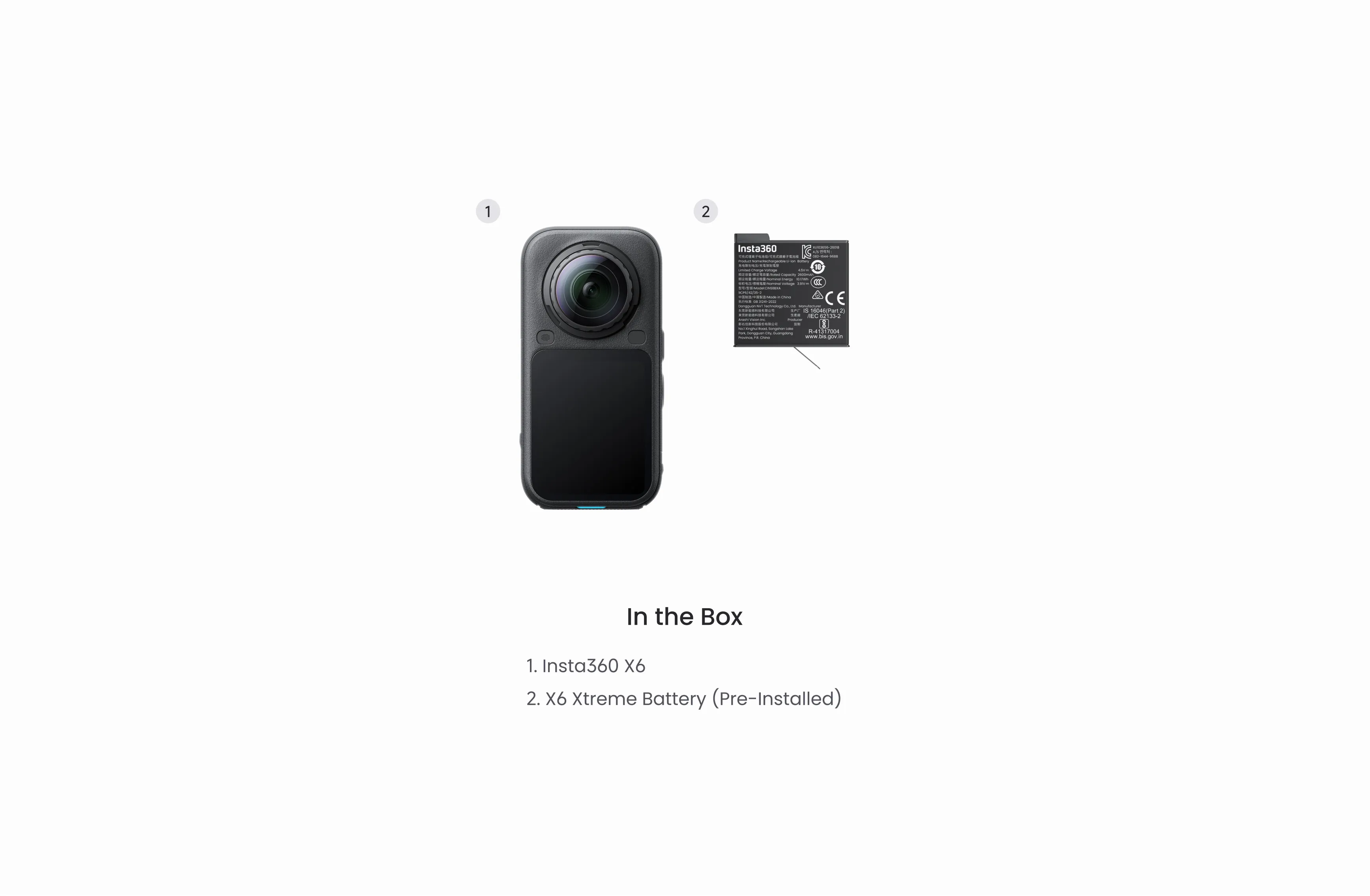 Insta360 X6 Standard Bundle | 8K 360° Action Camera | Dual 1/1.28-inch Sensors | 72MP Photos | 4K 120fps Video | FlowState Stabilization | AI-Powered Features - Image 5