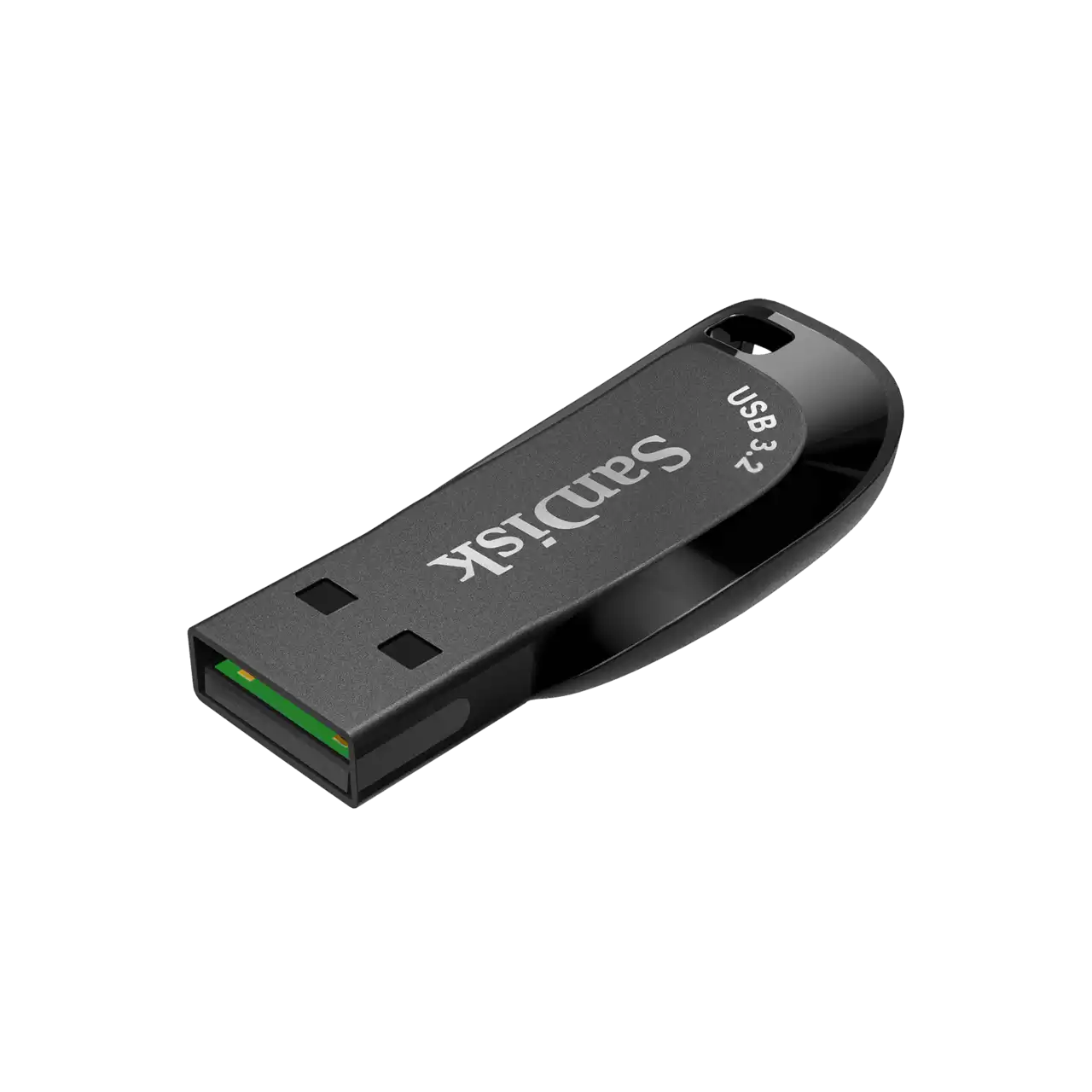 SanDisk Ultra Shift USB 3.2 Gen 1 Flash Drive | 32GB/64GB/128GB | Up to 100MB/s Read | Capless Design with Lanyard Slot | SecureAccess Encryption | Plastic Body - Image 2