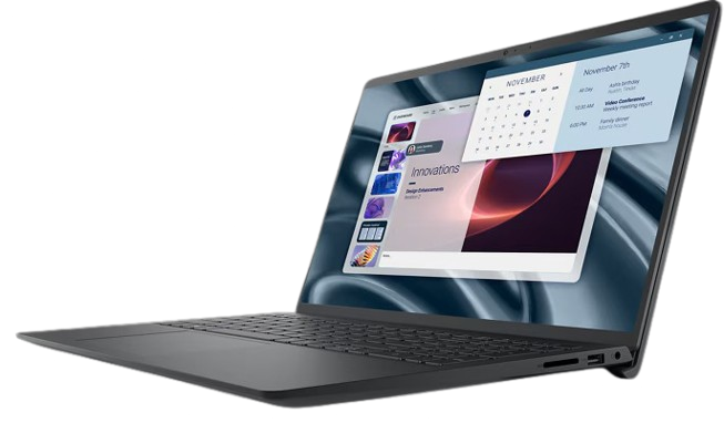 Dell Pro 15 PV15255 | AMD Ryzen 5 7520U Processor | 8GB LPDDR5 RAM | 512GB NVMe SSD | 15.6" FHD 120Hz IPS Display | AMD Radeon 610M Graphics | Windows 11 Pro | TPM 2.0 | 1 Year Warranty | Carbon Black - Image 3
