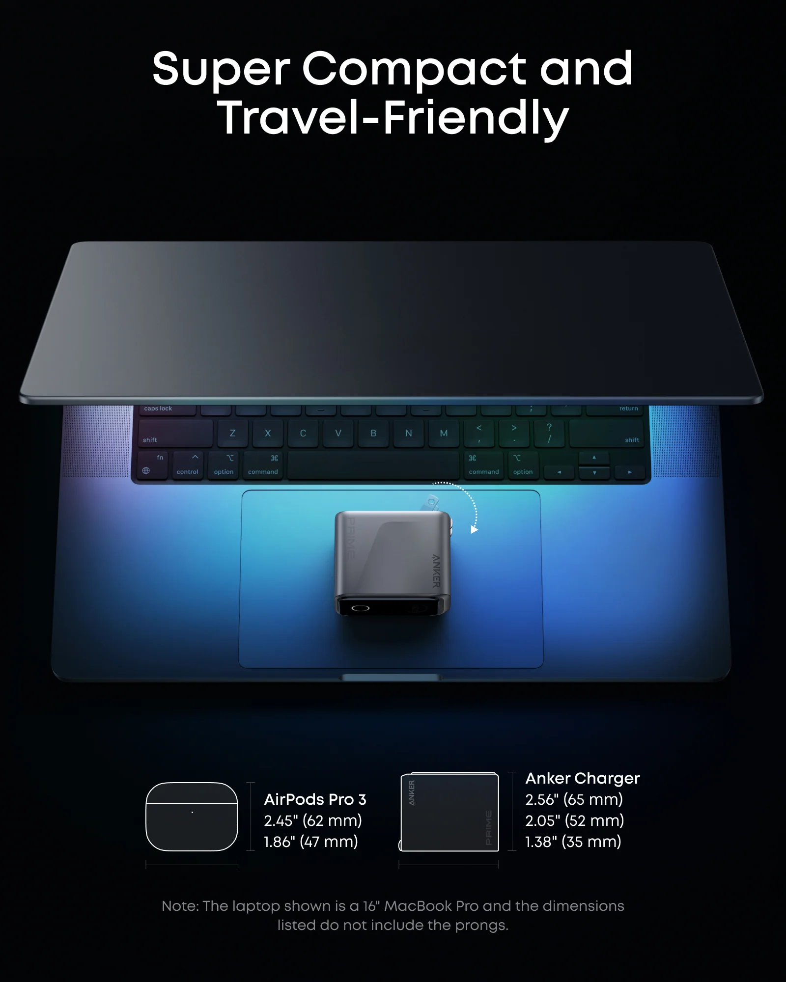 Anker Prime Charger 160W GaN | 3-Port USB-C Fast Charger | Smart Digital Display | High-Speed Charging for Laptops, Phones & Tablets - Image 2