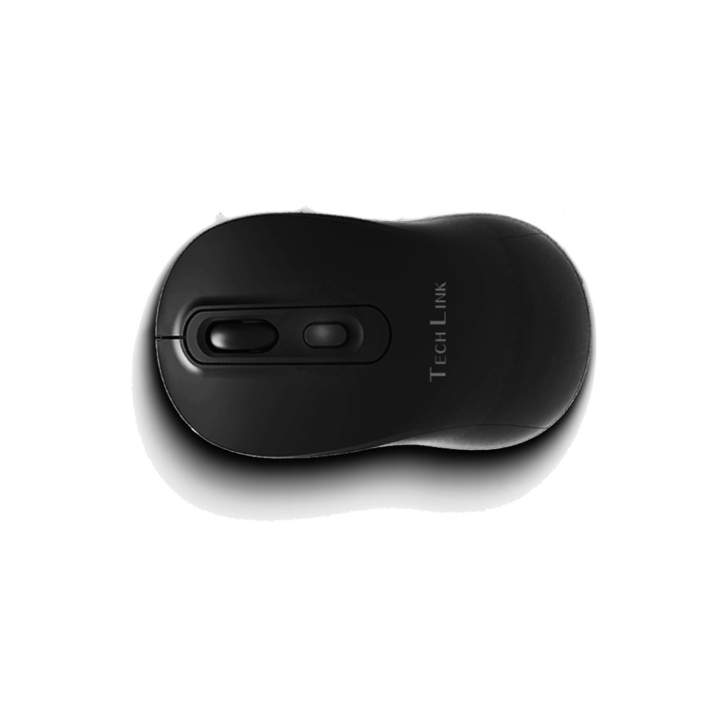 Techlink W3CS1 Wireless Mouse | 2.4GHz Ultra-Quiet Silent Click | 1600 DPI Adjustable | Ergonomic Design| AA Battery Powered | For PC Laptop Desktop | Black - Image 4