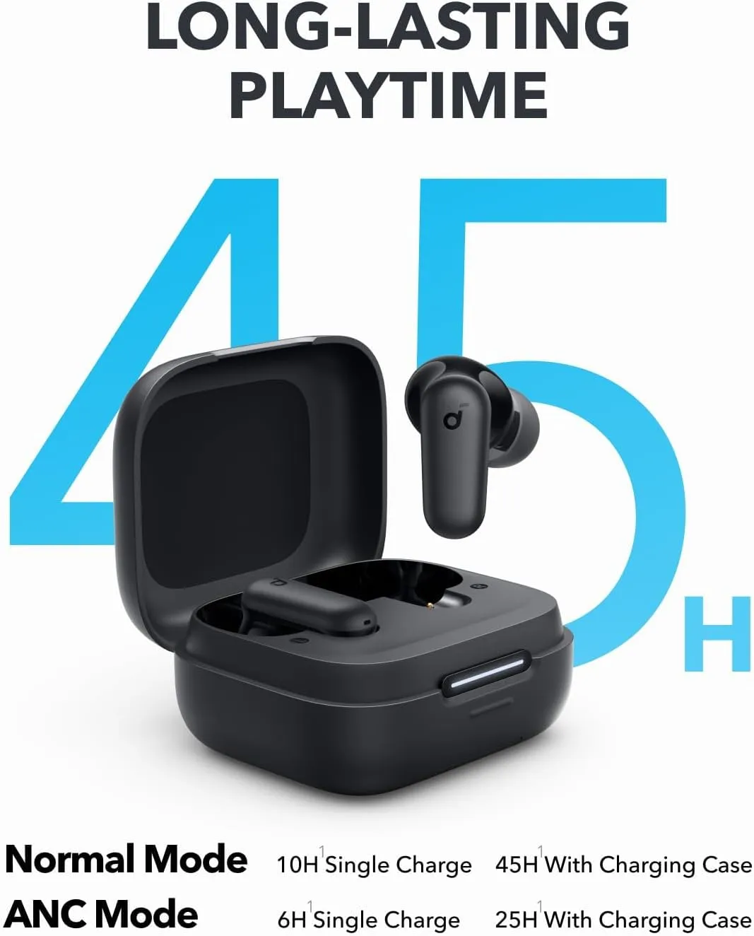 Soundcore by Anker P30i True Wireless Noise Cancelling Earbuds | Adaptive ANC | 2-in-1 Charging Case with Phone Stand | Bluetooth 5.4 | IP54 Water Resistant - Image 4