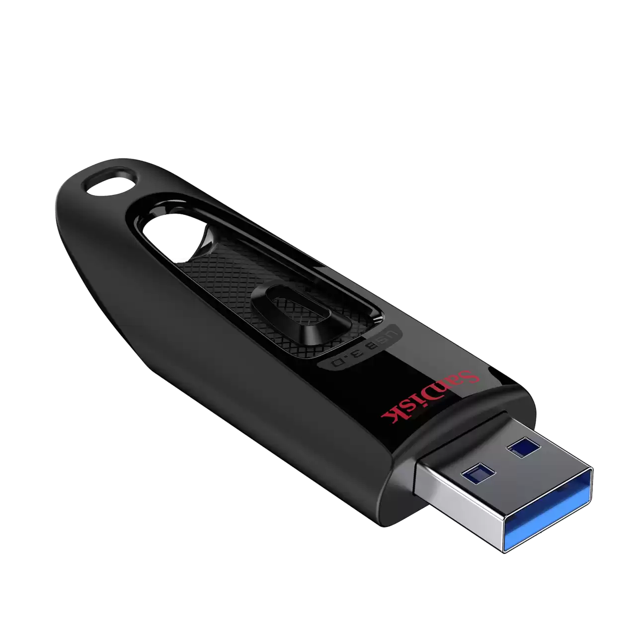 SanDisk Ultra USB 3.0 Flash Drive | 32GB/64GB/128GB | Up to 130MB/s Read | Retractable Connector | Keyring Loop | Password Protection | RescuePRO - Image 2