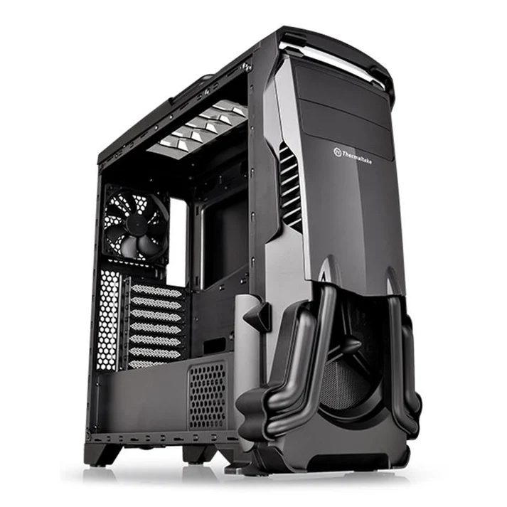 Thermaltake Versa N24 Mid-Tower Gaming PC Case | ATX/Micro-ATX/Mini-ITX Motherboard Support | Spacious Interior | Multiple Cooling Options | Tempered Glass Side Panel | Modern Gaming Design - Image 2