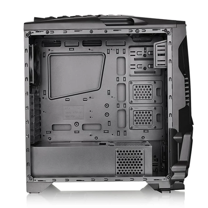 Thermaltake Versa N24 Mid-Tower Gaming PC Case | ATX/Micro-ATX/Mini-ITX Motherboard Support | Spacious Interior | Multiple Cooling Options | Tempered Glass Side Panel | Modern Gaming Design - Image 7