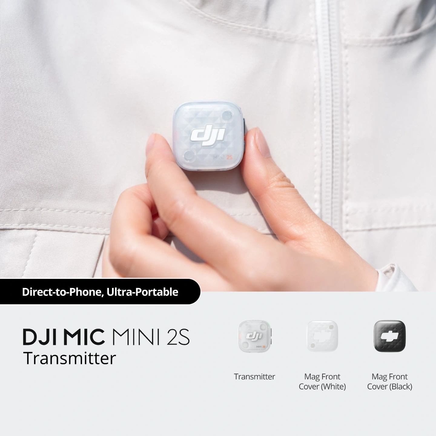 DJI Mic Mini 2S Transmitter | 32-bit Float Recording | 28-Hour Internal Storage | AI Noise Cancellation | 4TX + 1RX Connectivity | Lightweight 12g Design | Bluetooth & OsmoAudio Support - Image 3