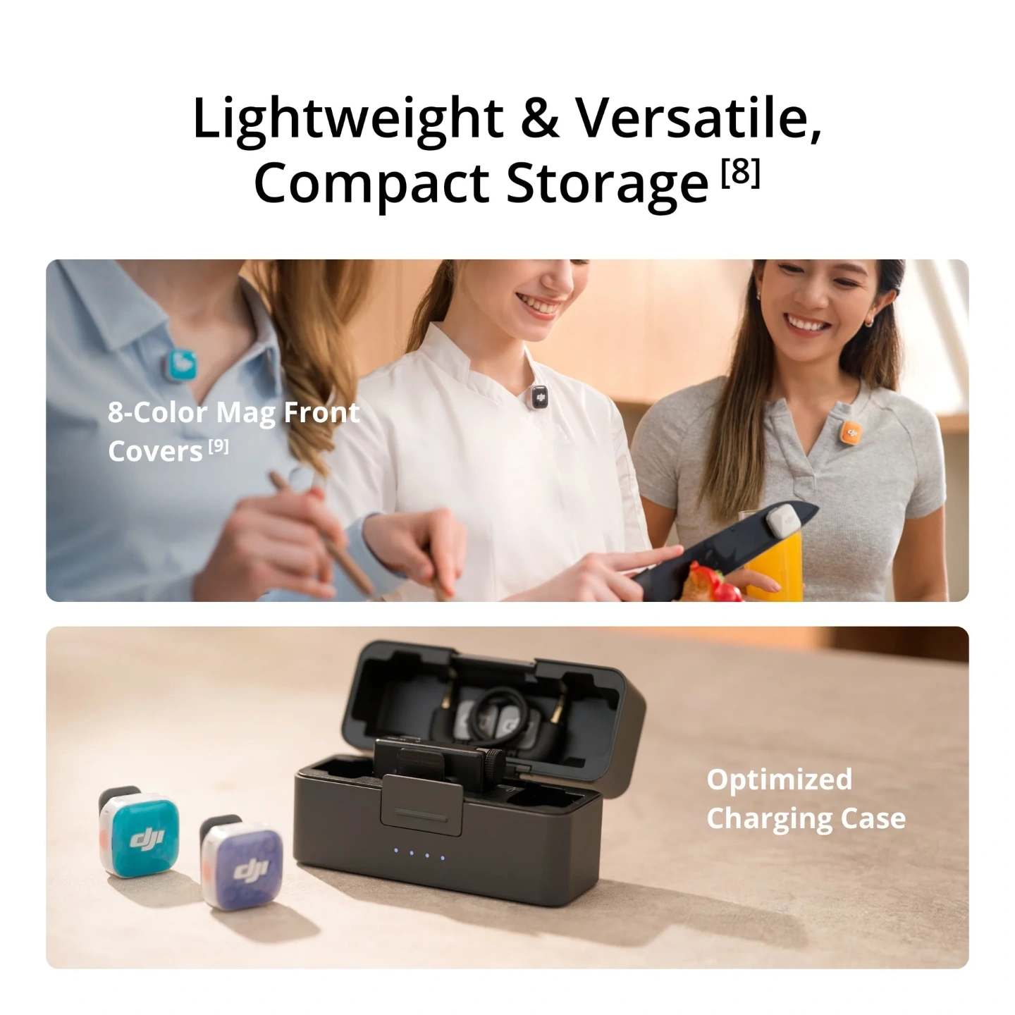 DJI Mic Mini 2S Transmitter | 32-bit Float Recording | 28-Hour Internal Storage | AI Noise Cancellation | 4TX + 1RX Connectivity | Lightweight 12g Design | Bluetooth & OsmoAudio Support - Image 5