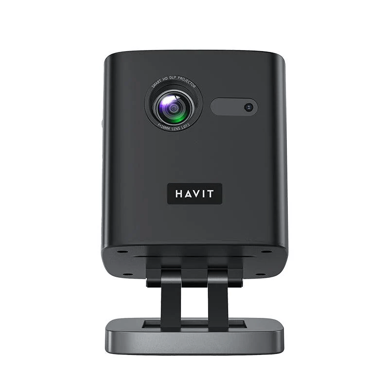 HAVIT PJ218 Pro Smart Projector | 960x540 Native (Supports 1080P/4K) | 180 ANSI Lumens Brightness | HDMI, USB & Type-C Ports | Dual 5W Speakers | 10W Power Consumption | 8000mAh Battery - Image 2