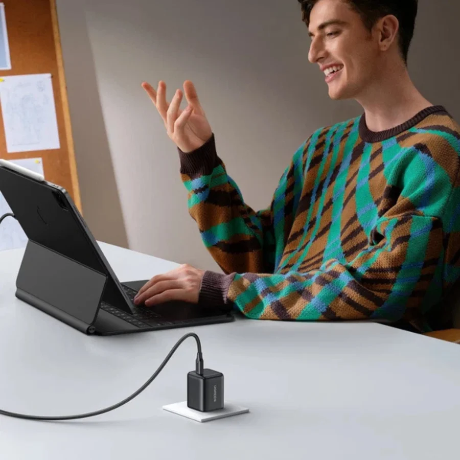 UGREEN 30W USB-C GaN Fast Charger | USB-C PD | Fast Charging Adapter | Compact & Portable Design | US Plug | Universal Compatibility - Image 4