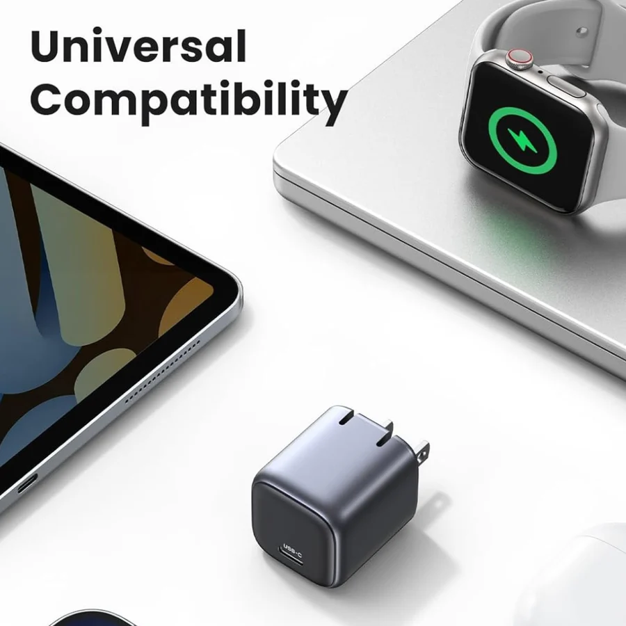 UGREEN 30W USB-C GaN Fast Charger | USB-C PD | Fast Charging Adapter | Compact & Portable Design | US Plug | Universal Compatibility - Image 5