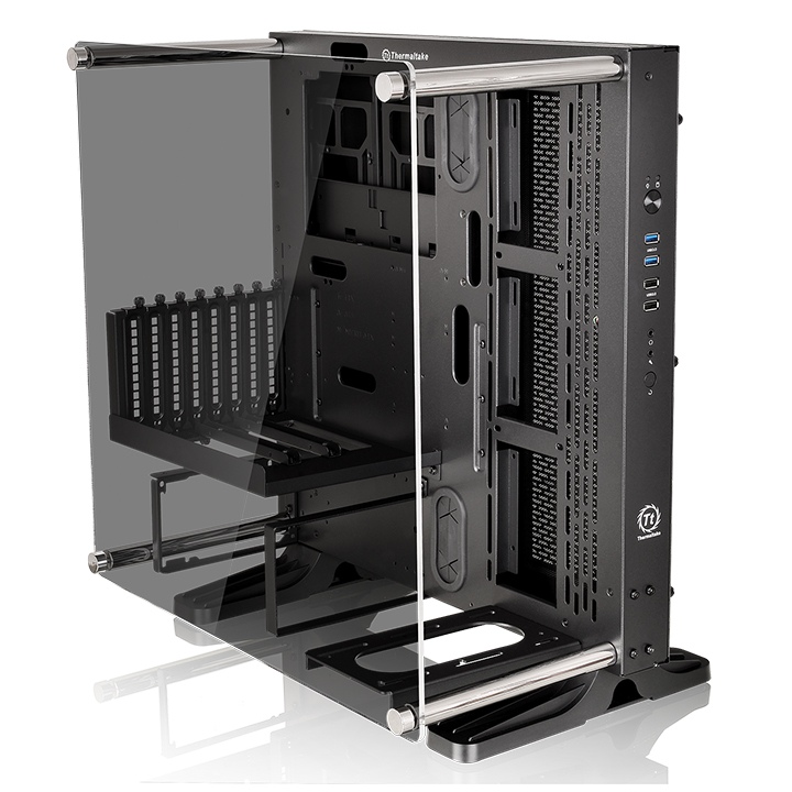 Thermaltake Core P3 TG Open-Frame PC Case | Tempered Glass Panel | ATX/Micro-ATX/Mini-ITX Support | Wall-Mountable Design | Modular Layout | Vertical GPU Support | Modern Showcase Design - Image 5