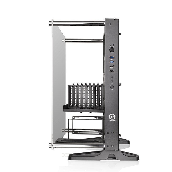 Thermaltake Core P3 TG Open-Frame PC Case | Tempered Glass Panel | ATX/Micro-ATX/Mini-ITX Support | Wall-Mountable Design | Modular Layout | Vertical GPU Support | Modern Showcase Design - Image 3