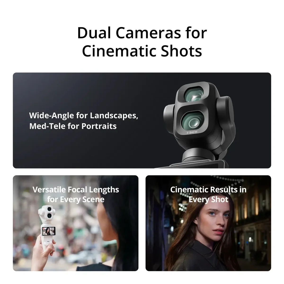 DJI Osmo Pocket 4P Vlog Combo | 4K Gimbal Camera | 3-Axis Mechanical Stabilization | AI Subject Tracking | Compact Design | Advanced Audio | Vlogging & Content Creation - Image 3