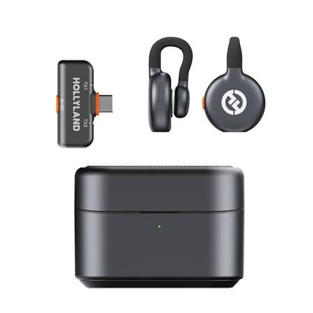 Hollyland LARK M2S Combo USB-C Wireless Microphone | Dual Transmitters | Noise Cancellation | 24-Bit/48kHz Audio | Long-Range Wireless - Image 2