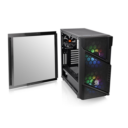 Thermaltake Commander C31 TG ARGB Mid-Tower Gaming PC Case | Tempered Glass Panel | ARGB Fans | ATX/Micro-ATX/Mini-ITX Support | High-Airflow Design - Image 5
