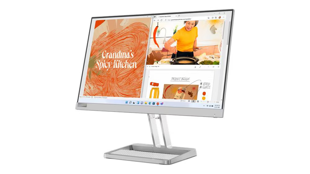 Lenovo L22i-40 22" Monitor | 21.5″ FHD IPS Display | 75Hz Refresh Rate | 4ms Response Time | AMD FreeSync | 99% sRGB | 2x3W Built-in Speakers | VGA + HDMI | Anti-Glare | Tilt Stand | Eye Comfort - Image 3