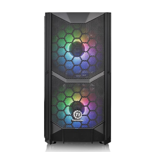Thermaltake Commander C35 TG ARGB Mid-Tower Gaming PC Case | Tempered Glass Panel | ARGB Fans | ATX/Micro-ATX/Mini-ITX Support | High-Airflow Design - Image 3