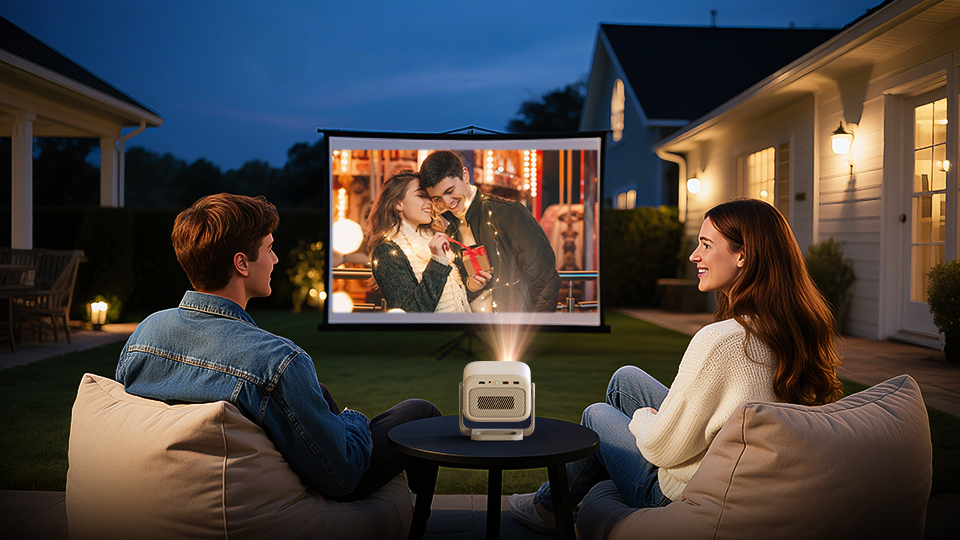 BYINTEK UFO U90 (2025) Portable Smart DLP Projector | 700 ANSI Lumens | Full HD 1080p | 2GB RAM + 32GB Storage | Android 11 OS | Massive 20,800mAh Rechargeable Battery | 30″–500″ Projection Size | Dual 10W Built-in Speakers - Image 2