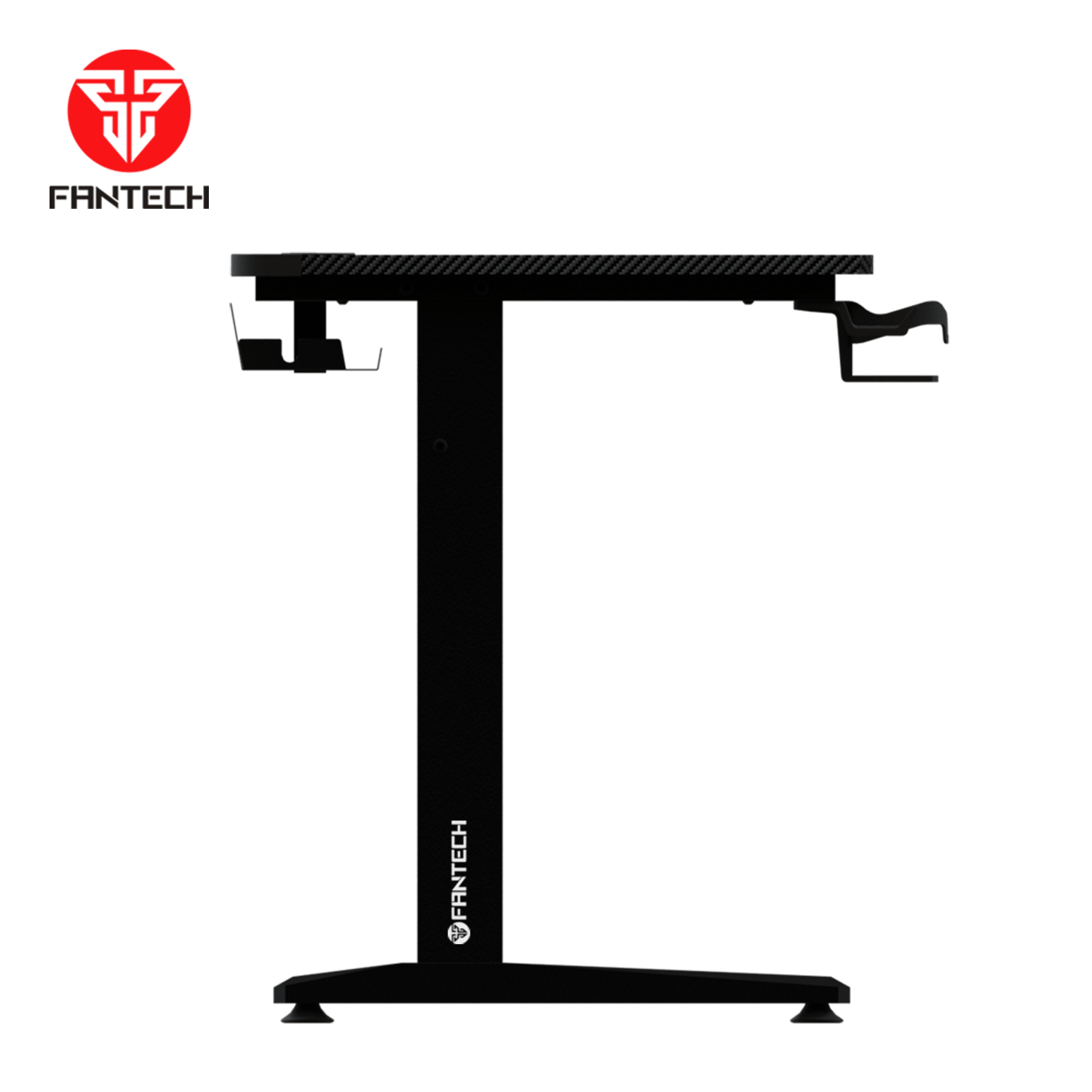 Fantech GD210 Gaming Desk 100cm | 100×60cm Carbon Fiber Surface | Rear RGB LED Illumination | Heavy-Duty Steel Frame | 80kg Load Capacity | Cable Management | Cup & Headset Holder - Image 2