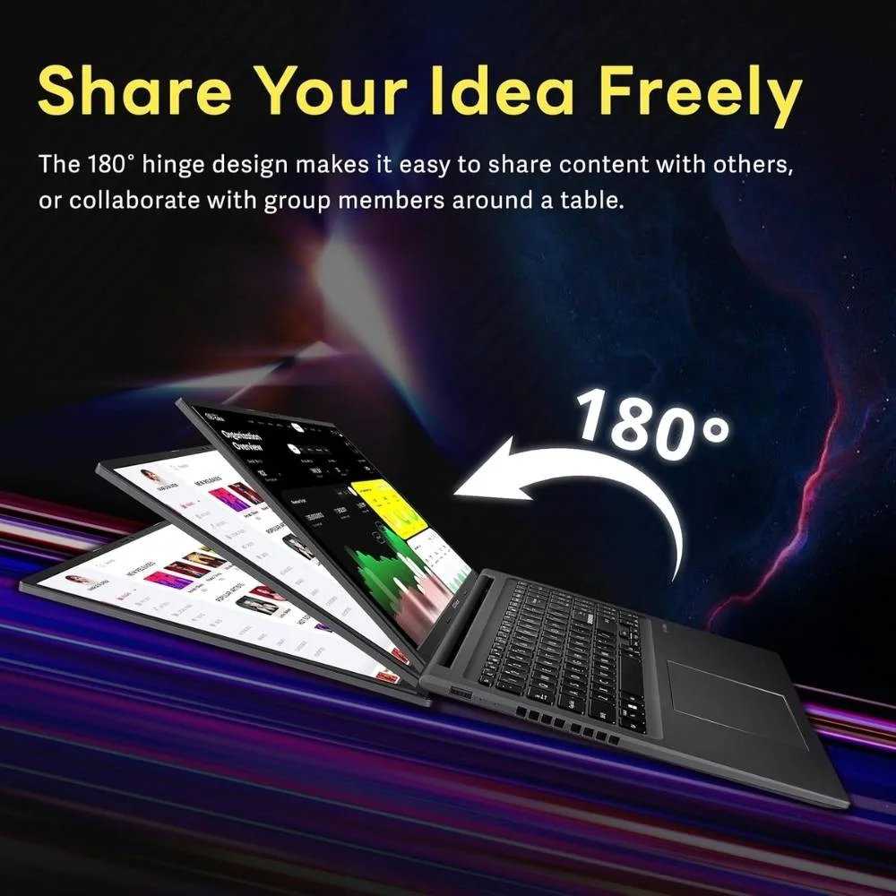 Asus Vivobook 16 | 13th Gen Intel Core i7-1355U Processor | 16GB DDR4 RAM | 512GB NVMe Gen4 SSD | 16″ WUXGA (1920 × 1200) 60Hz Display | Intel UHD Integrated Graphics - Image 3